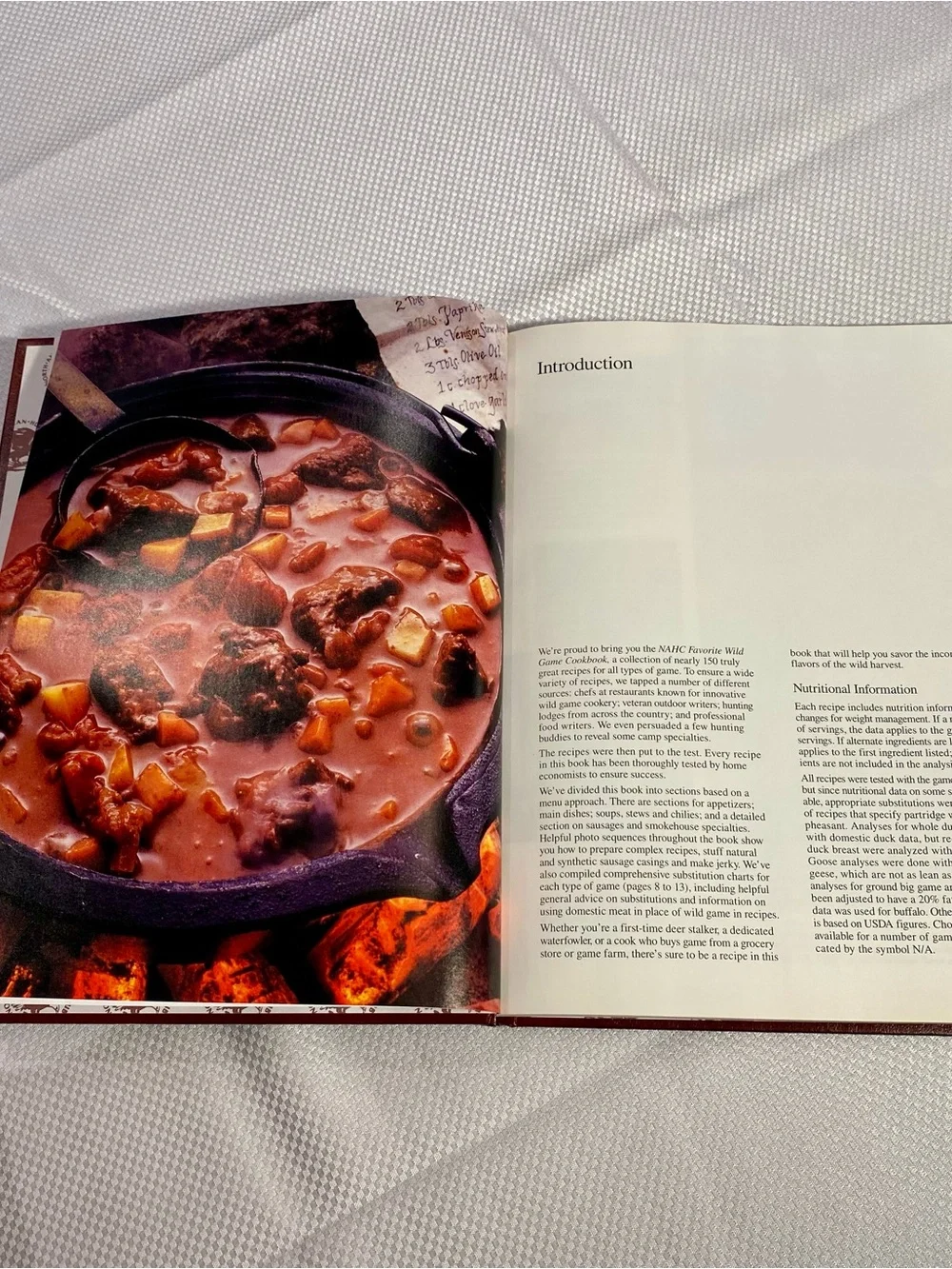 Favorite Wild Game Cookbook - Brown Hardcover 128 pages
